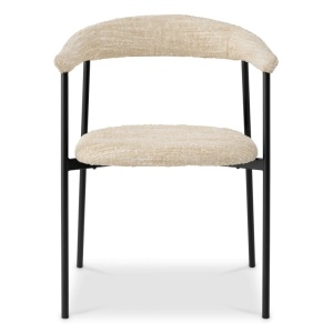 Set de 2 scaune design LUX Julio, Boucle sonata cream - Img 7