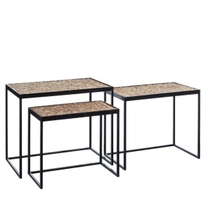 Set de 3 masute design industrial-vintage Tasia SX-101886