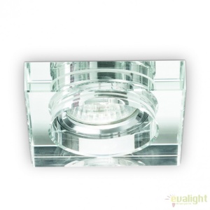 Set de 3 spoturi incastrabile BLUES FI1 SQUARE TRASPARENTE 114019 - Img 1