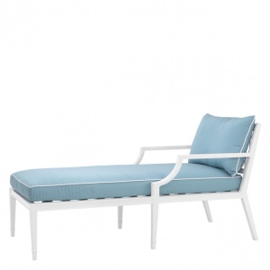 Sezlong pentru interior si exterior Bella Vista, alb 113221 HZ