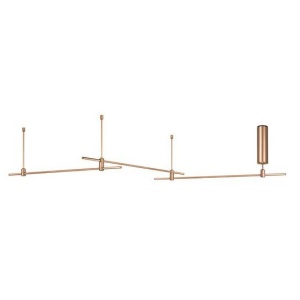 Sistem tubular magnetic-decorativ CRON, auriu satinat NVL-9028310