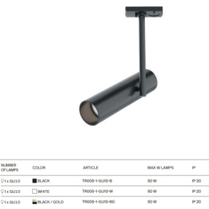 Spot, accesoriu pentru sinele monofazate Unity, Elti negru - Img 7