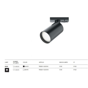 Spot, accesoriu pentru sinele monofazate Unity, Focus S negru - Img 8