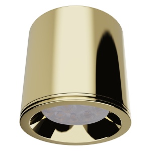 Spot aplicat design minimalist cu protectie IP65 FORM auriu periat - Img 1
