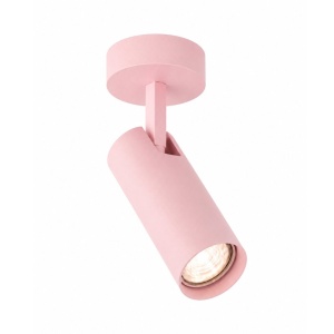 Spot aplicat directionabil bec GU10 Linca roz pastel