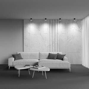 Spot aplicat minimalist design tehnic Polar negru 159540 universul-luminii.ro