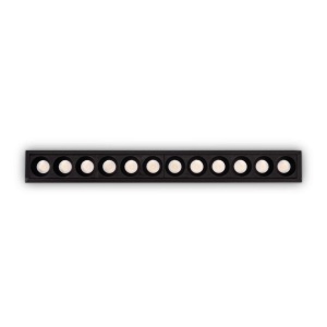 Spot dreptunghiular / Proiector LED incastrabil Lika fi slim 20w 3000k, negru