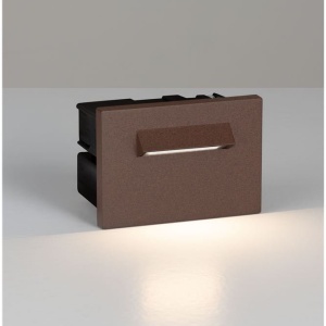 Spot incastrabil exterior LED 3000K, IP65 RECTO corten - Img 7