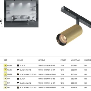 Spot LED, accesoriu pentru sina magnetica Exility, Artisan negru 3000K 231400 universul-luminii.ro
