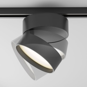 Spot LED, accesoriu pentru sinele monofazate Unity, ONDA 3000K negru - Img 3