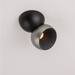 Spot LED aplicat aluminiu LUSA negru/nickel - Img 7