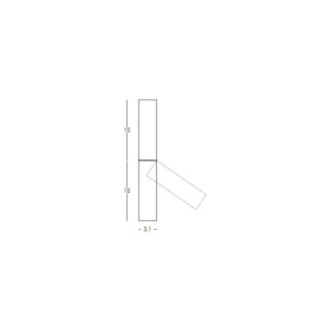 Spot LED aplicat cu rotire si înclinare Tube alb 233840 universul-luminii.ro