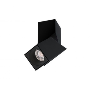 Spot LED aplicat directionabil design modern Santos Square negru ZZ AZ3523 - Img 1