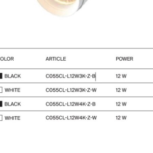 Spot LED aplicat directionabil Focus Zoom 4000K negru 227990 universul-luminii.ro
