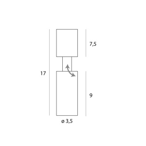 Spot LED aplicat directionabil Halo B alb - Img 6