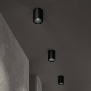 Spot LED aplicat NITRO PL D08 ROUND NERO 2700K - Img 2