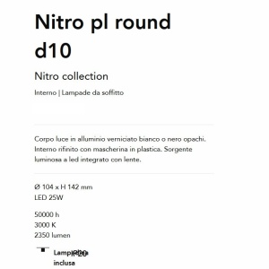 Spot LED aplicat Nitro pl round d10 negru - Img 3