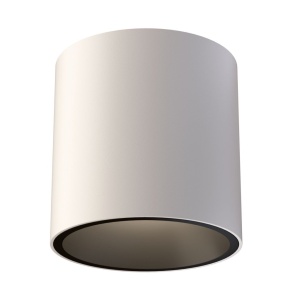 Spot LED aplicat, plafoniera design tehnic Alfa alb 7cm, 3000K