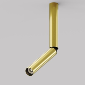 Spot LED aplicat stil minimalist Focus T negru/alama - Img 1