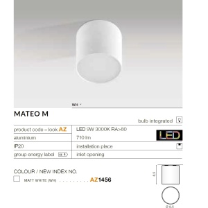 Spot LED aplicat tavan/plafon MATEO M - Img 3