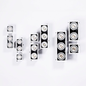 Spot LED incastrabil COLIN-2 Grey recessed 48-72W 4000K 56° 109930 universul-luminii.ro