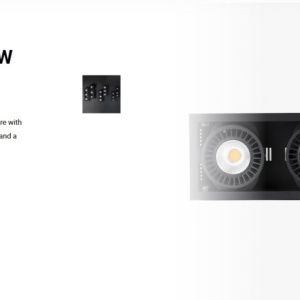 Spot LED incastrabil COLIN-3 Black recessed 72-108W 2700K 56° 110260 universul-luminii.ro