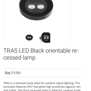 Spot LED incastrabil de exterior orientabil TRAS 4W 48800 universul-luminii.ro