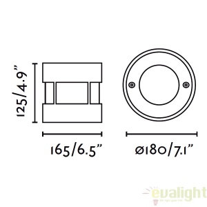 SPOT LED INCASTRABIL DE EXTERIOR SURIA-12 70589 47120 universul-luminii.ro