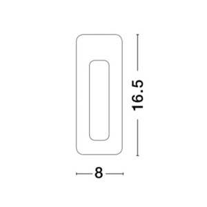Spot LED incastrabil ideal pentru iluminat scara sau hol EURONA, 8x16,5cm NVL-9879389 81490 universul-luminii.ro