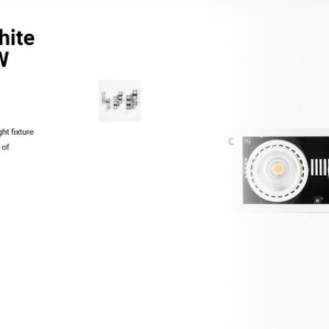 Spot LED incastrabil MINI COLIN-3 White recessed 54-75W 2700K 20° 110100 universul-luminii.ro