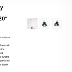 Spot LED incastrabil MINI-OPTIC Grey downlight LED 12/18W 4000K 20° 1750/2350 lm 110540 universul-luminii.ro