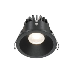 Spot LED incastrabil pentru baie design tehnic IP65 Zoom negru 4000K