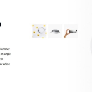 Spot LED incastrabil recessed white 19W 18cm 90 grade 2700K CRI90 triac 113680 universul-luminii.ro