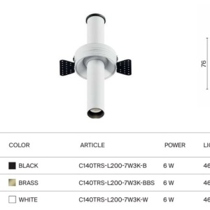 Spot LED incastrabil rotativ retractabil Focus T alb - Img 12