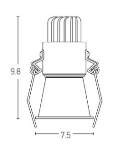Spot LED incastrabil Trimless alb 10W 3000K 233880 universul-luminii.ro
