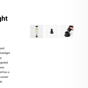 Spot LED incastrabil TULIPA Black recessed downlight 10W 15° 4000K CRI90 casambi 112600 universul-luminii.ro