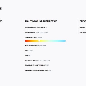 Spot LED incastrabil TULIPA Black recessed downlight 10W 55° 3000K CRI90 casambi 113000 universul-luminii.ro