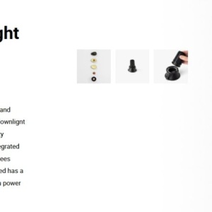 Spot LED incastrabil TULIPA Black recessed downlight 10W 55° 3000K CRI90 triac 113010 universul-luminii.ro