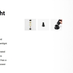 Spot LED incastrabil TULIPA Black recessed downlight 7W 15° 2700K CRI90 110890 universul-luminii.ro