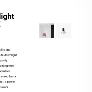 Spot LED incastrabil TULIPA White recessed downlight 10W 36° 2700K CRI90 casambi 112760 universul-luminii.ro