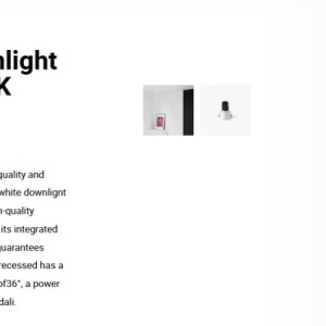 Spot LED incastrabil TULIPA White recessed downlight 10W 36° 4000K CRI90 dali 112900 universul-luminii.ro