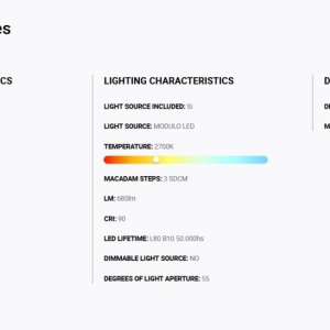 Spot LED incastrabil TULIPA White recessed downlight 10W 55° 2700K CRI90 112930 universul-luminii.ro