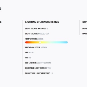 Spot LED incastrabil TULIPA White recessed downlight 7W 15° 3000K CRI90 dali 110980 universul-luminii.ro