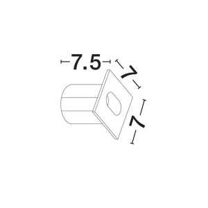 Spot LED incastrat iluminat exterior IP65 CAEL 3000K antracit 560380 universul-luminii.ro