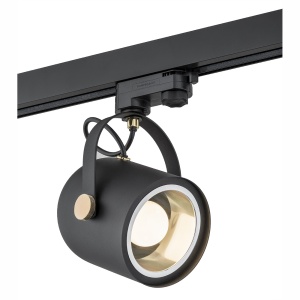 Spot pe sina NET negru/auriu / Accesoriu pentru sinele trifazate ARGON T-RACK - Img 1