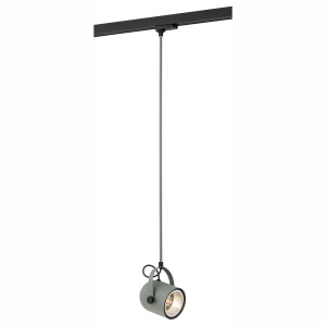 Spot pe sina suspendat NET verde / Accesoriu pentru sinele trifazate ARGON T-RACK - Img 1