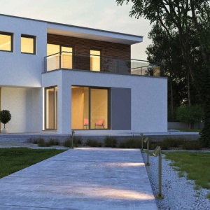 Stalp cu spot directionabil iluminat exterior modern IP54 Milly 154290 universul-luminii.ro