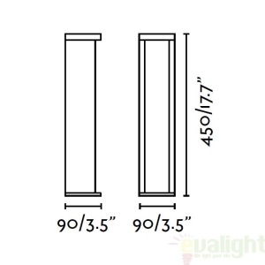 Stalp de exterior cu iluminat LED cu design modern decorativ, CHANDRA 72298 64600 universul-luminii.ro
