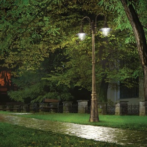 Stalp de exterior cu protectie IP44 CIMA PT2 COFFEE 246840 IDL 65730 universul-luminii.ro
