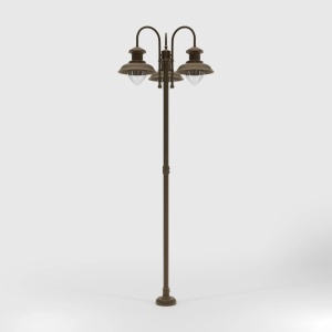 Stalp exterior IP44 realizat manual din alama Amalfi - Img 2